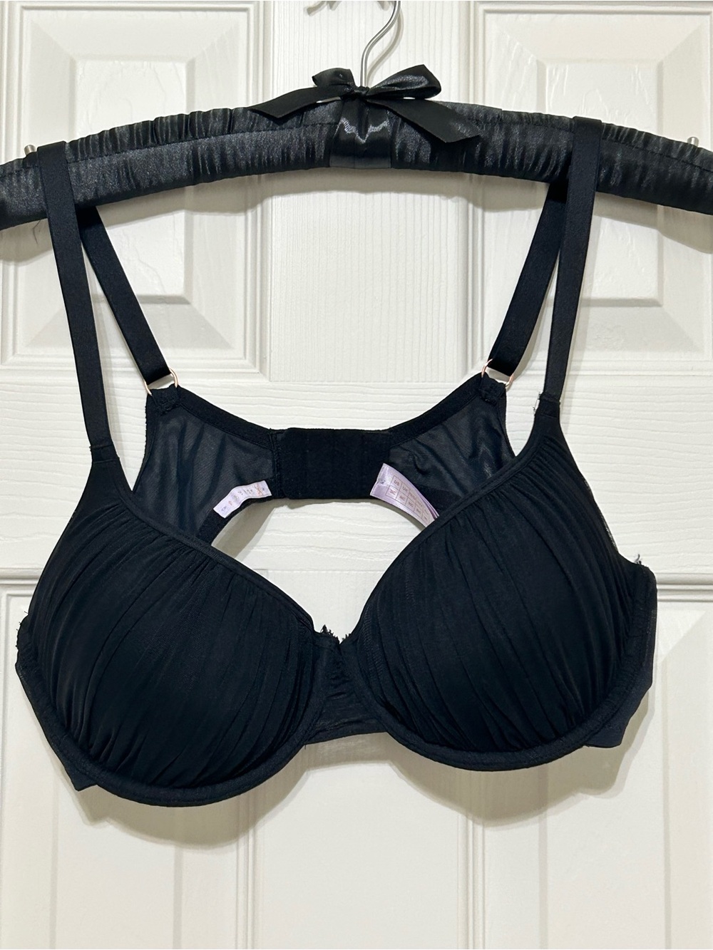 Savage X Fenty Gathered Mesh Balconette Underwire Bra NEW